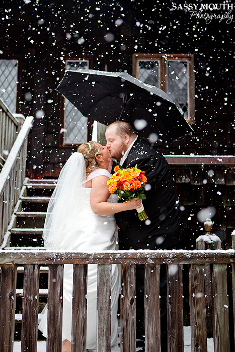 {Real Wedding} Snowy Castle Wedding in CT by Sassy Mouth Photography