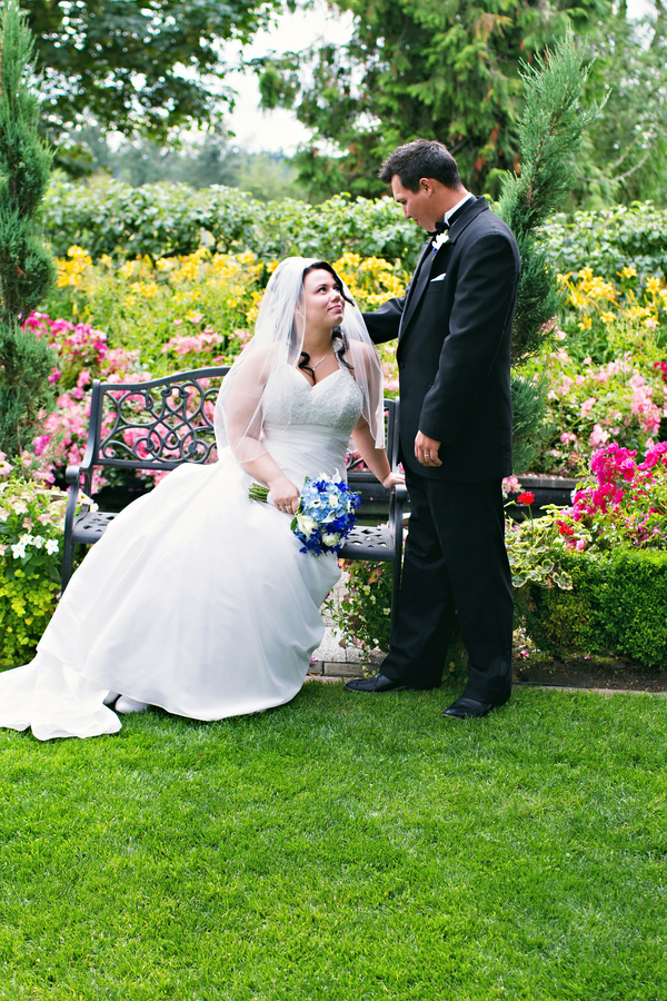 {Real Wedding} Calming Blue Outdoor Wedding by Emily Schultz Photography
