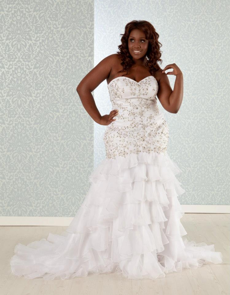 plus size wedding gown