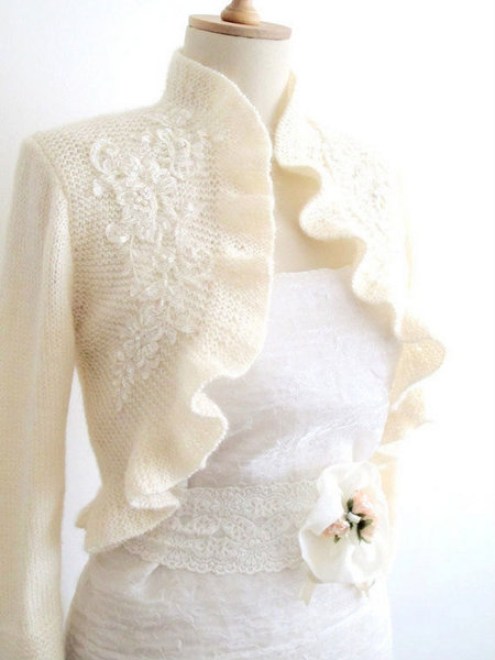 plus size bridal bolero