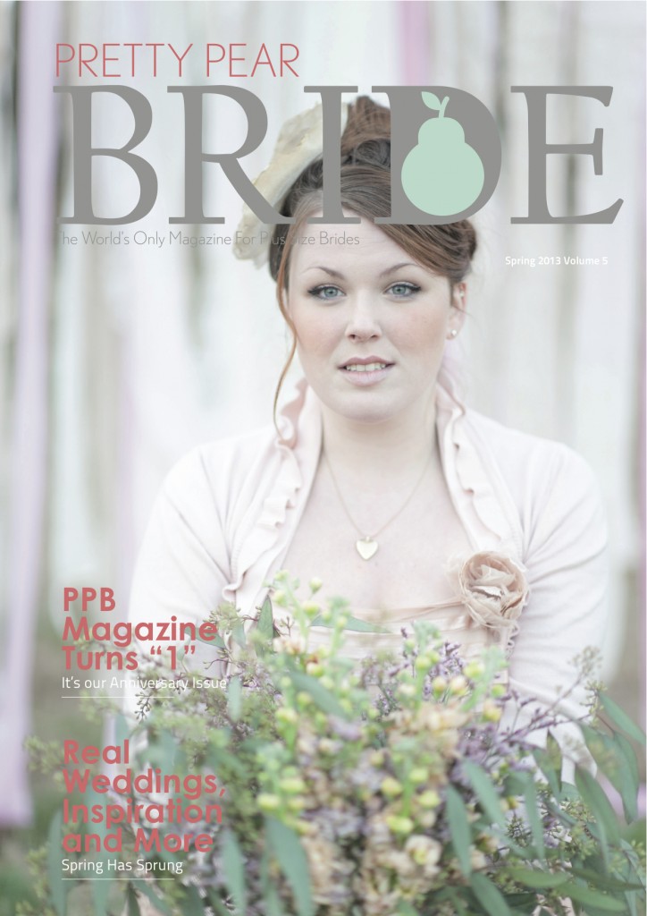 pretty pear bride spring issue 2013, plus size bride,