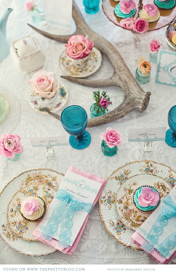 {Color Inspiration} Pink, Gold and Turquoise