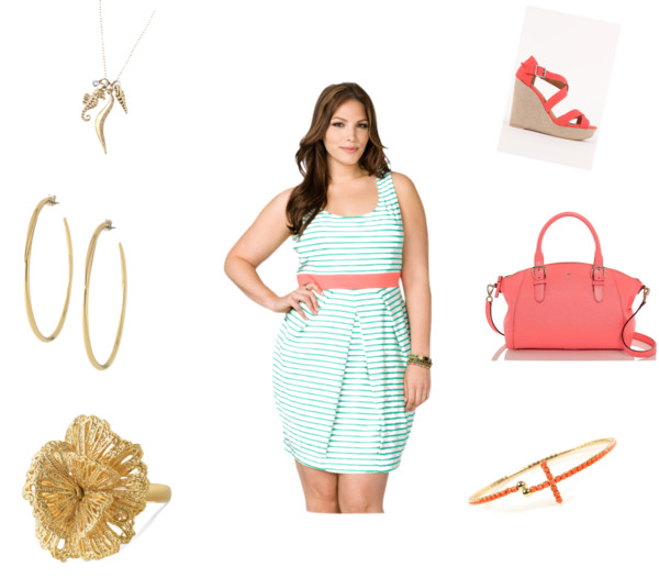 {Fashion Friday} Coral and Mint Plus Size Outfit