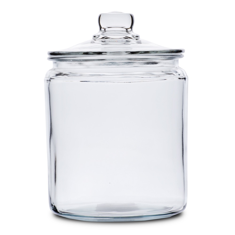 Anchor Hocking 85545R 1/2 Gallon Glass Jar with Cover; The WEBstaurant Store, $7.42