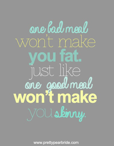 {Motivation Monday} One Bad Meal…