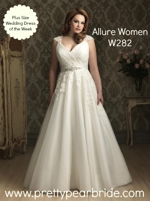 {Plus Size Wedding Dress of the Week} Allure Women ~ W282