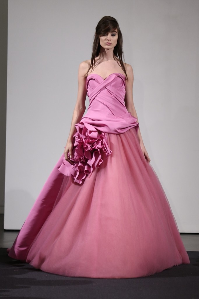 {Color Inspiration} Vera Wang's Burst of Color from Bridal Fashion Week ...