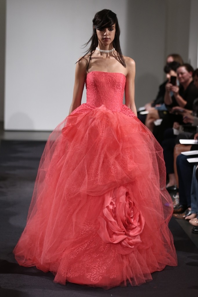 {Color Inspiration} Vera Wang's Burst of Color from Bridal Fashion Week ...