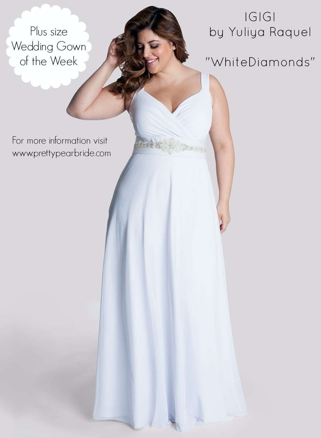 {Plus Size Wedding Dress of the Week} IGIGI ~ White Diamonds