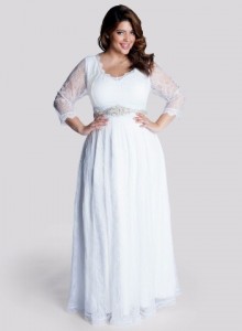 plus size wedding gown