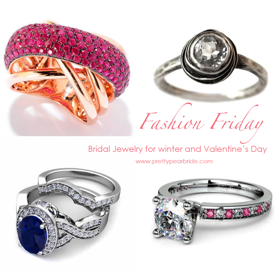 {Fashion Friday} Bridal Jewelry for winter and Valentine’s Day