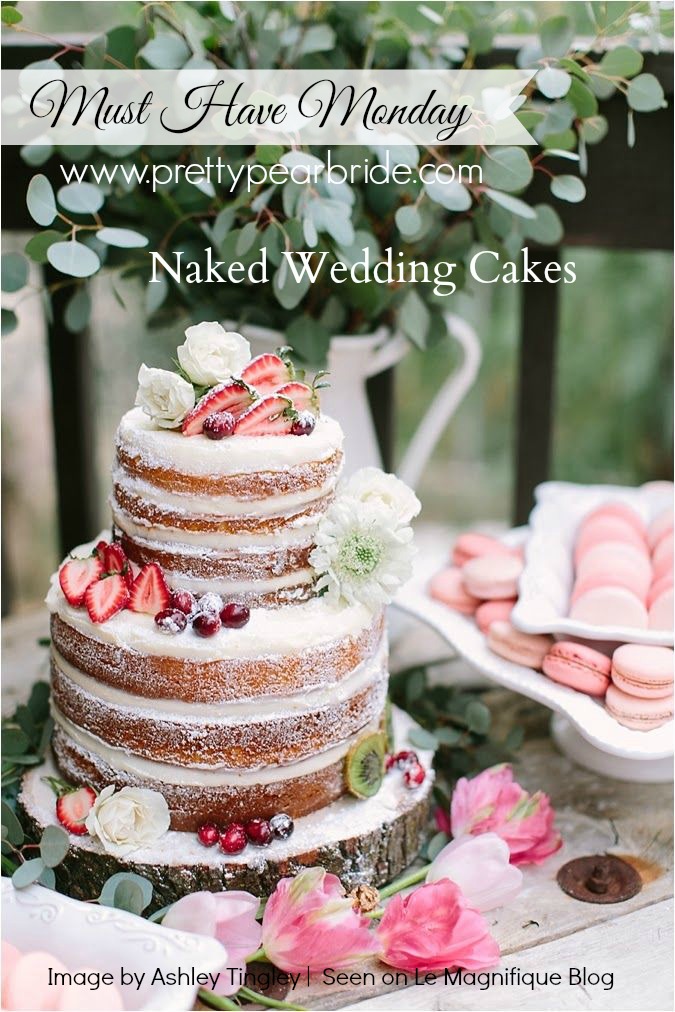 naked wedding cakes 