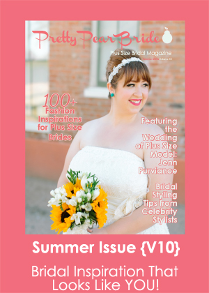 plus size bride, pretty pear bride magazine, bridal magazine
