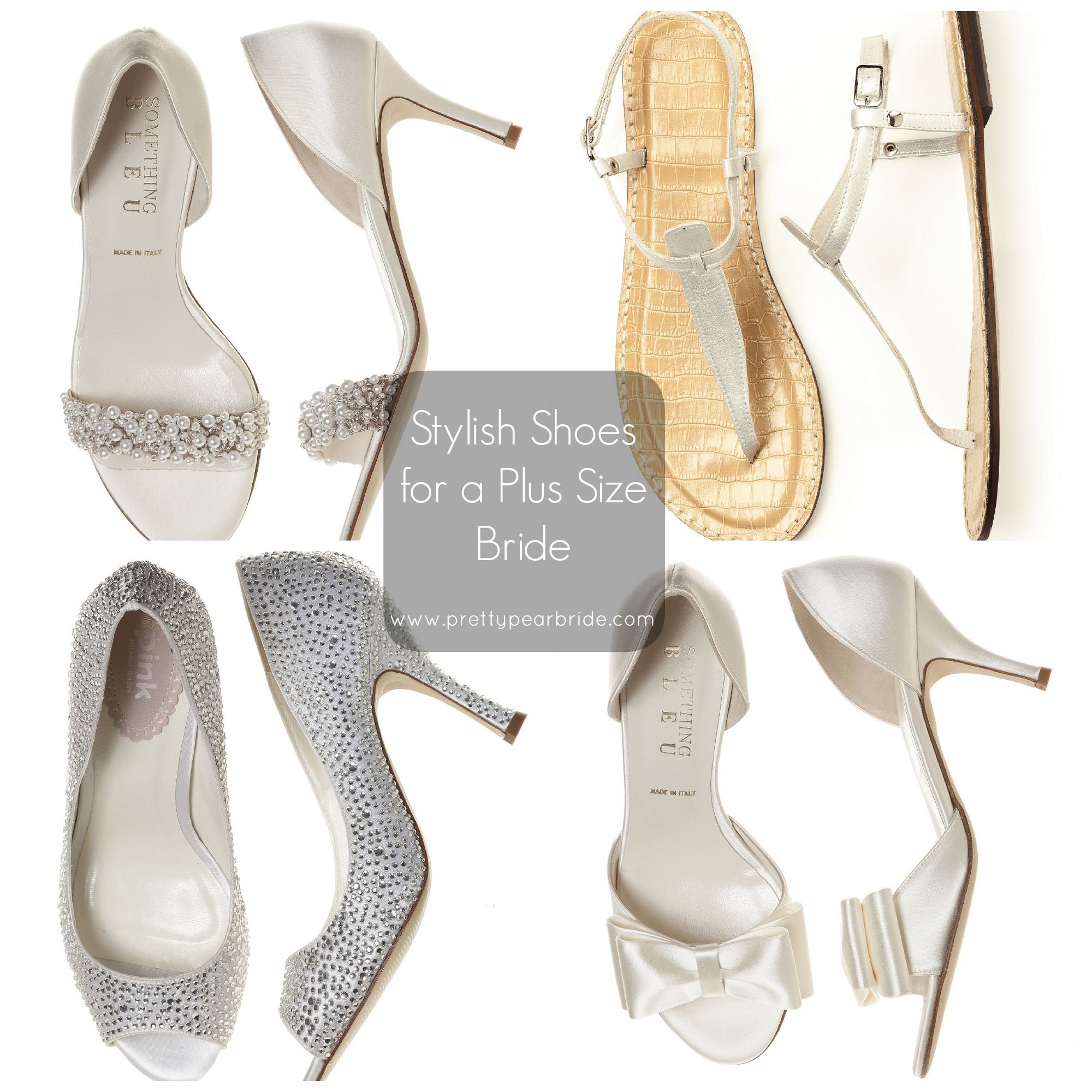 {Fashion Friday} Stylish Bridal Shoes Perfect  for a Plus Size Bride