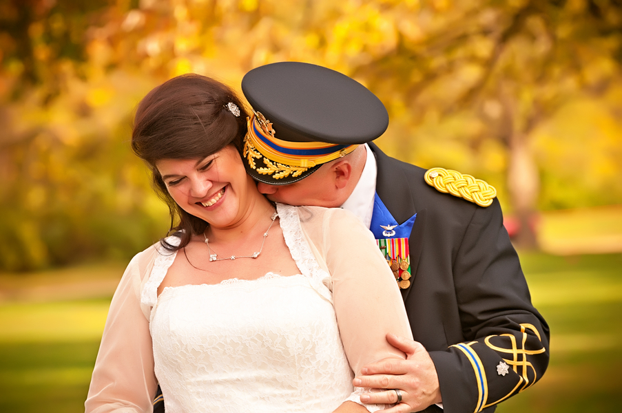 {Real Plus Size Wedding} Red, White and Blue Air Force Wedding