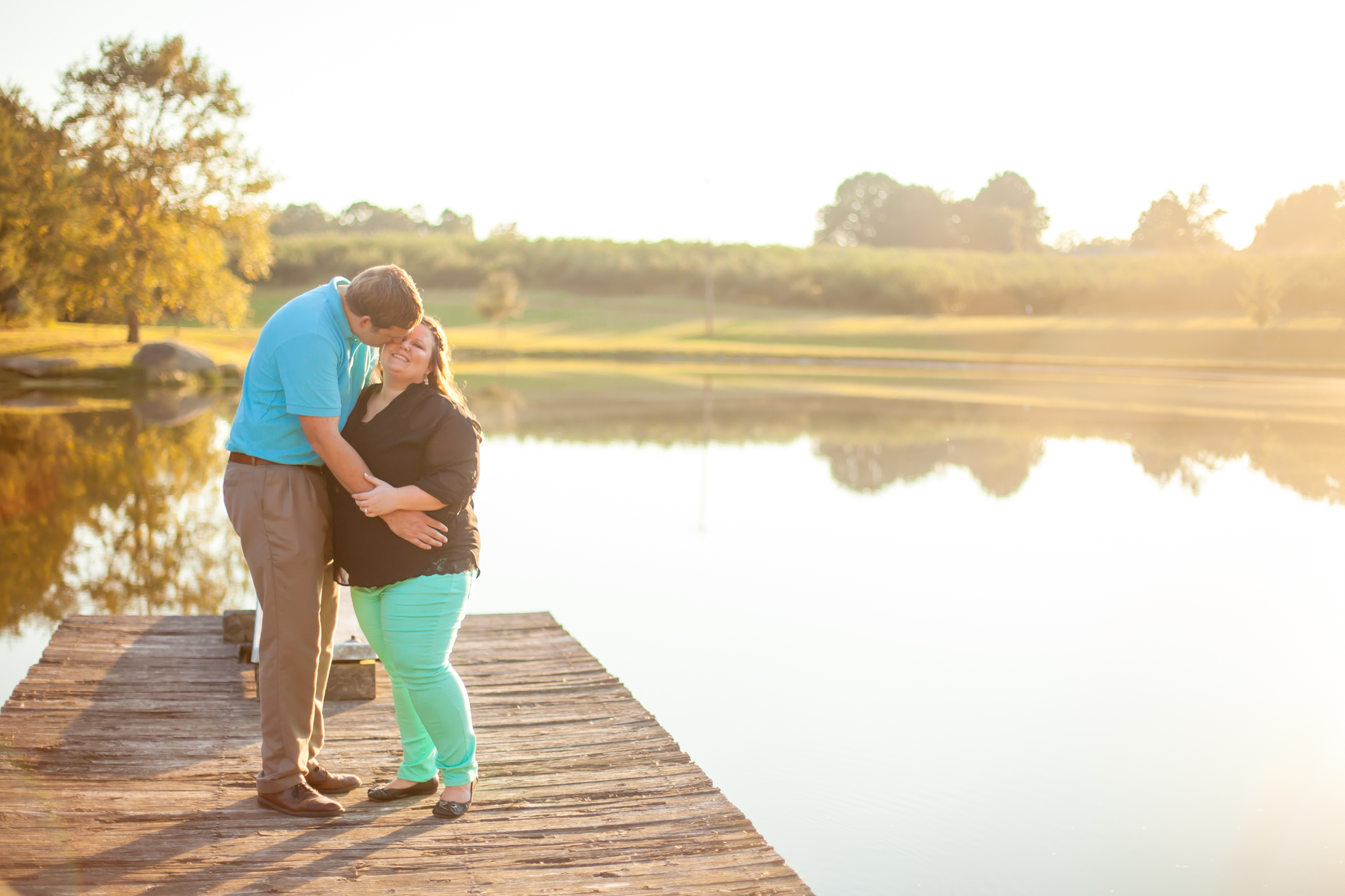 {Curvy Engagement} Rock Quarry and Apple Orchards in North Carolina | Casey Hendrickson Photography