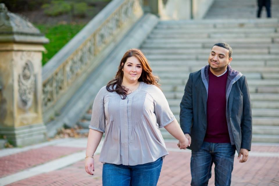 {Real Curvy Engagement} Central Park Fall Engagement