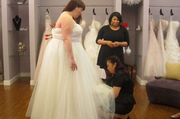 plus size bride, curvy brides, curvaceous couture bridal salon