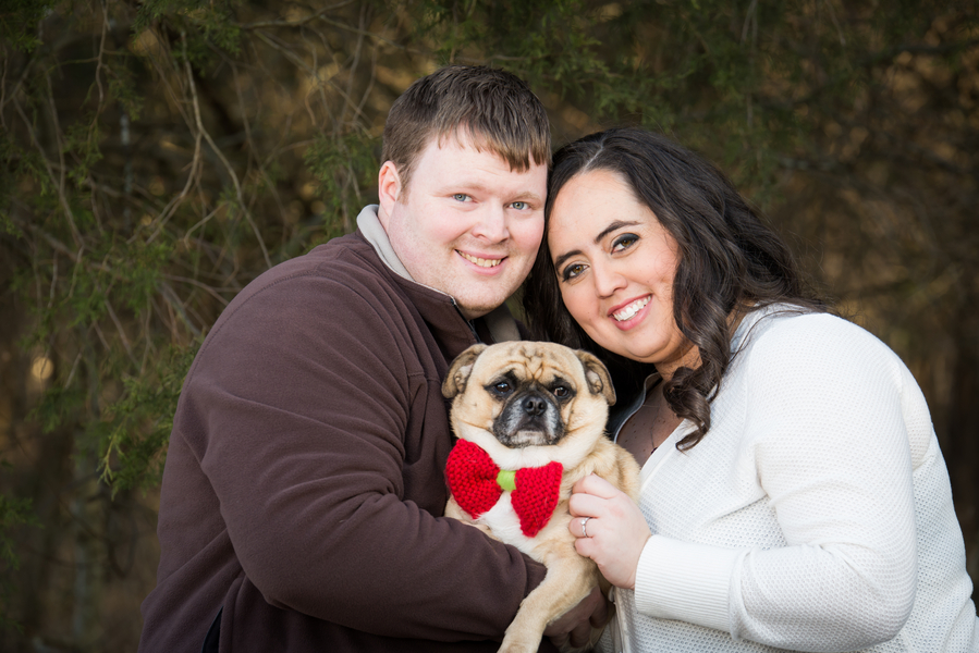 {Curvy Engagement} A Pug and a Happy Couple in Tennessee | Lisa Shelby Photography