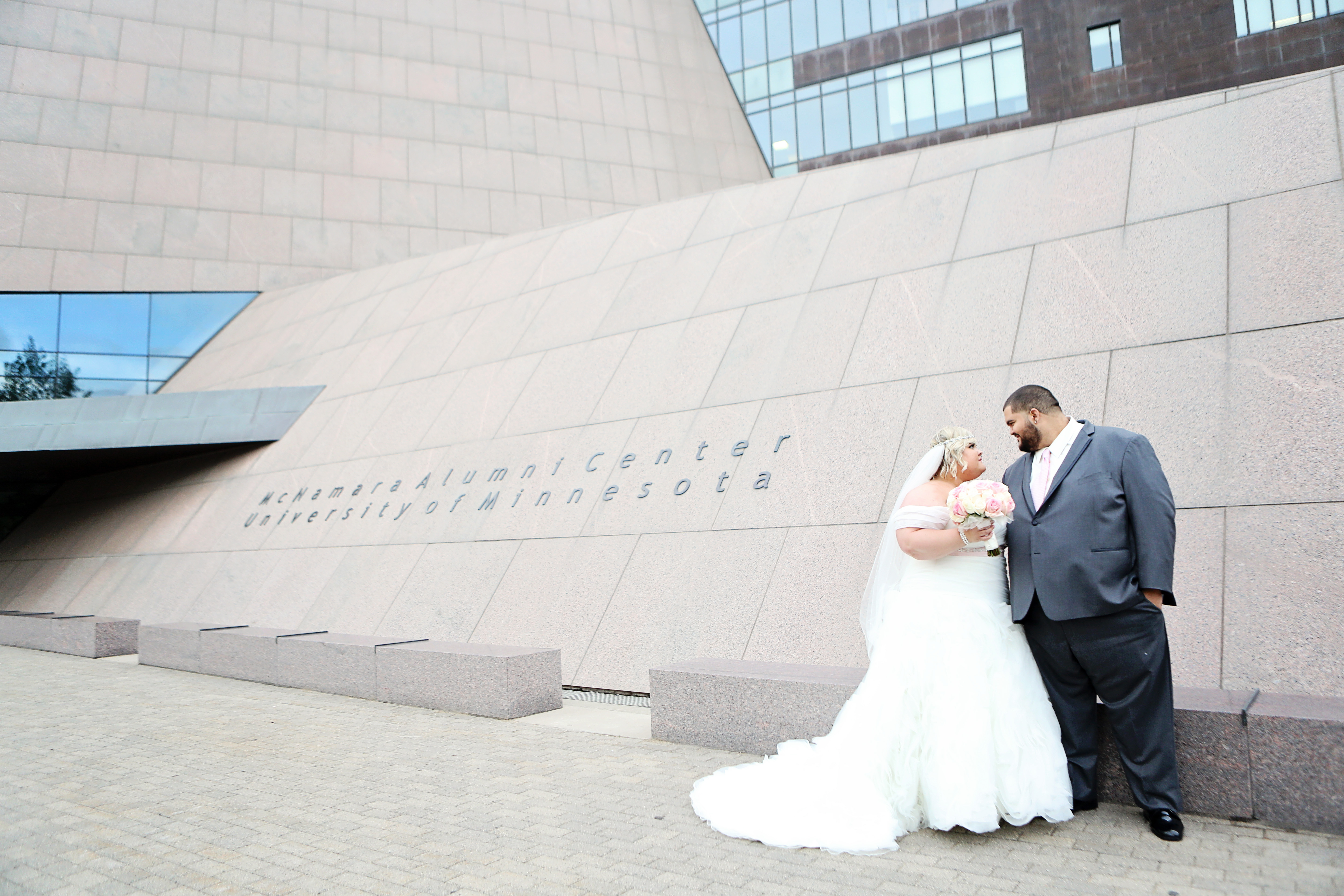 {Real Plus Size Wedding} Pink and Gray Craft Wedding in Minnesota | Agape Moments