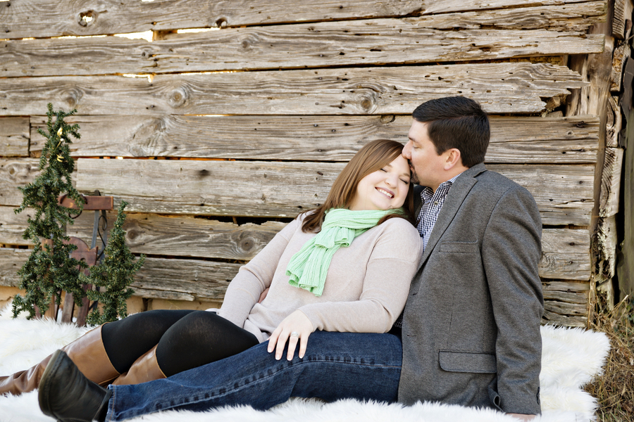 {Real Curvy Engagement} Christmas Engagement Session | Andie Freeman Photography