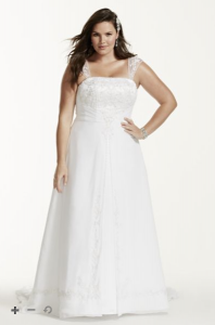 plus size bridal gown
