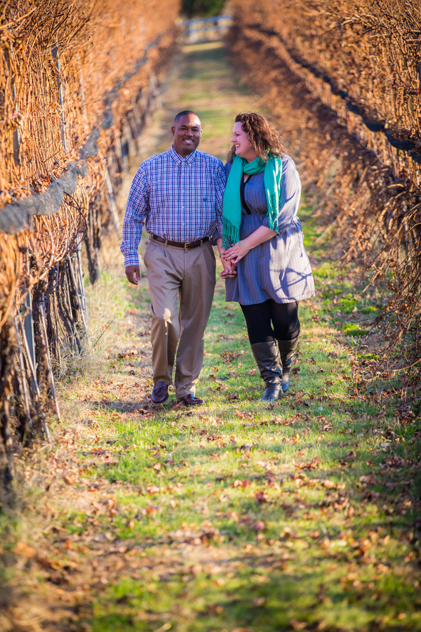 {Real Curvy Engagement} Virginia Winery Engagement Session | Ginny Filer Photography