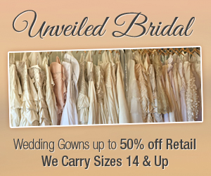 Unveiled Bridal, plus size bridal gowns,