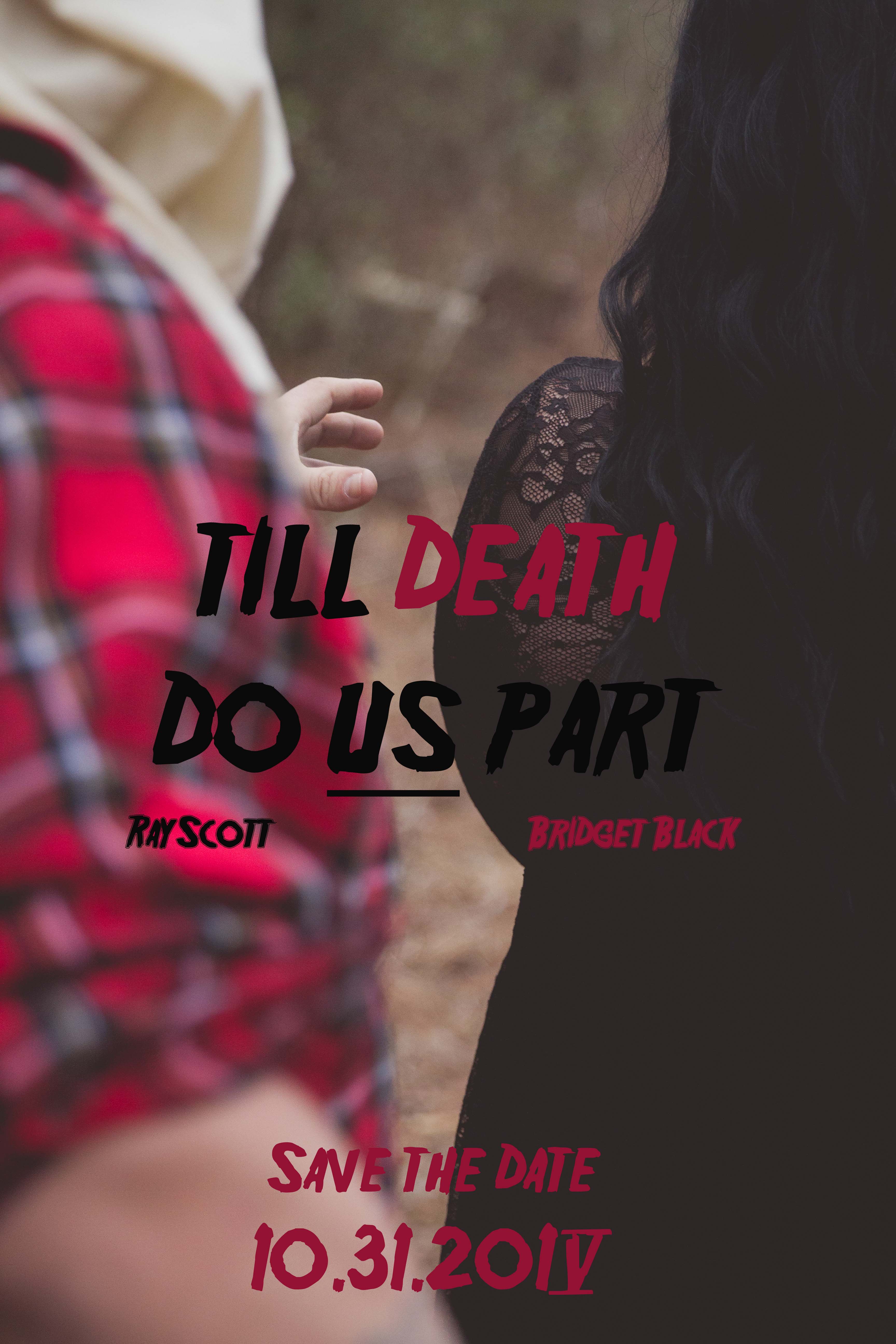 {Real Curvy Engagement} Horror Movie Themed Engagement Shoot | Maria Appel Photography