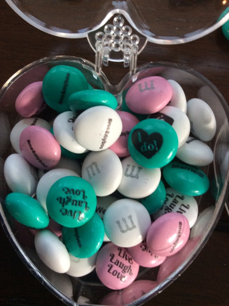 personalized m&ms wedding