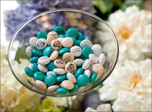 Personalized M&M Wedding Favors