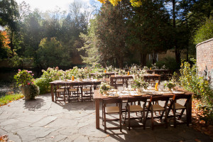 Fall garden wedding with a brunch reception