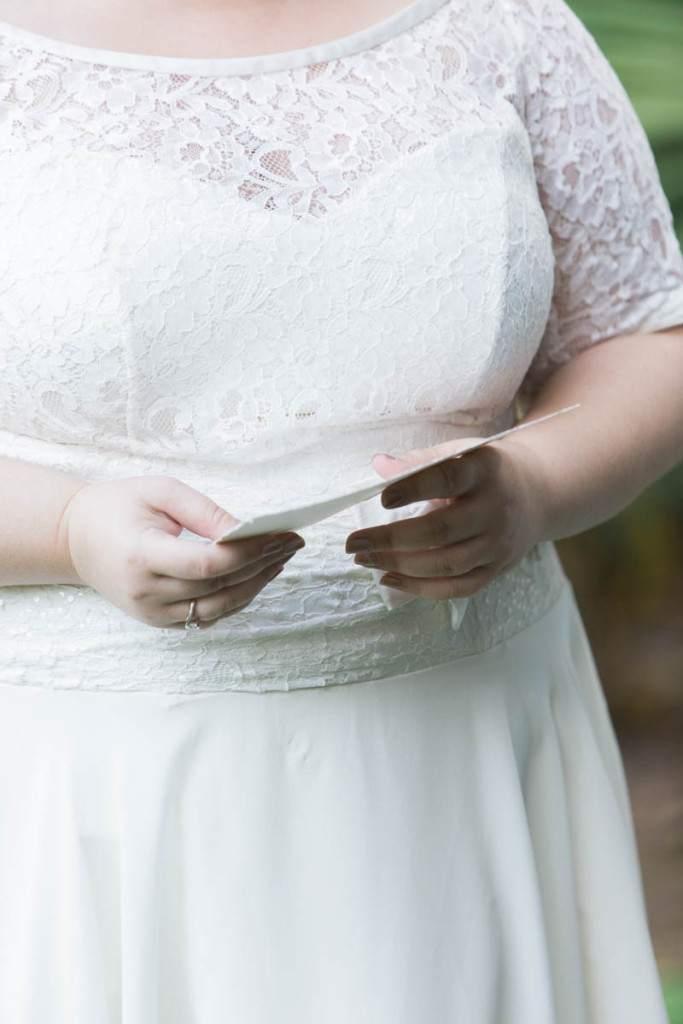 plus size bride in a modern vintage courthouse wedding 