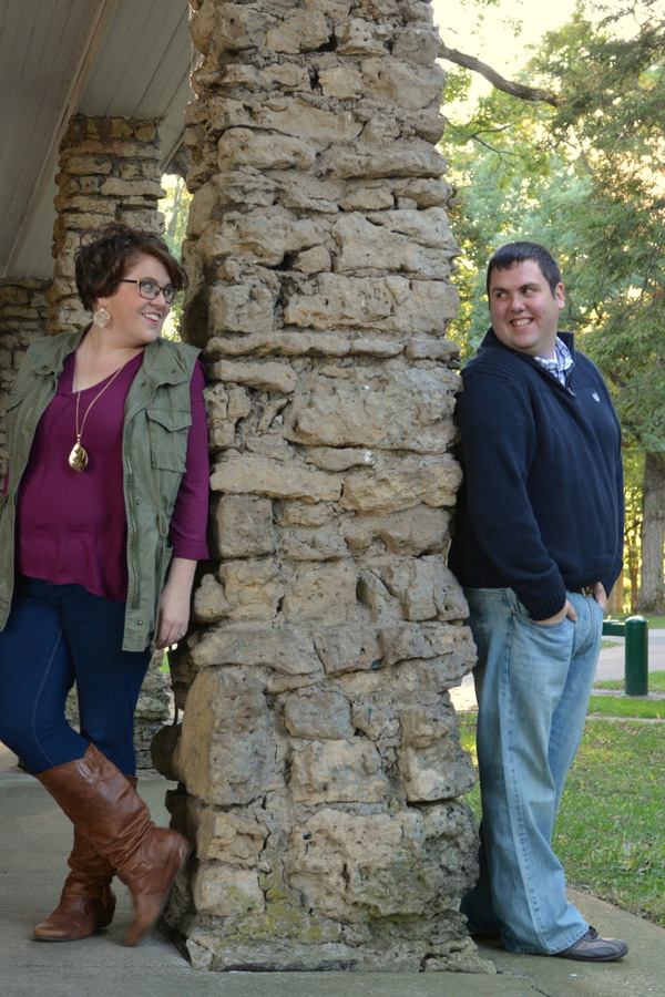 {Curvy Engagement} College Campus Engagement | RMB Photography