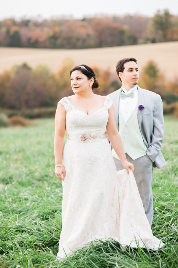 {Real Plus Size Wedding} DIY Gold & Purple Rixey Manor Wedding | Sarah Houston Photography