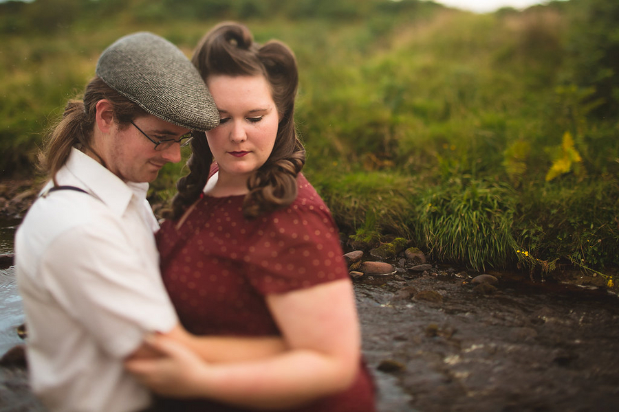 {Real Curvy Engagement} Vintage Irish Couple in Ireland | Creatrix Photography