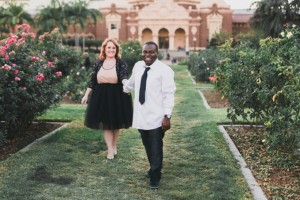 {Plus Size Engagement} Rose Garden Engagement | With Love ~ Photos by Georgie | Pretty Pear Bride