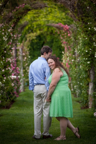 {Engagement} Rose Garden Love in Massachusetts | BellaFoto Studios | Pretty Pear Bride