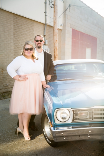 {Engagement} Romantic Engagement featuring a Classic '74 Plymouth Duster | Amber Green Photography
