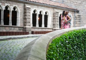 Engagement | Romantic Era Meets NYC at The Cloisters Museum | Ade and Gina | Pretty Pear Bride