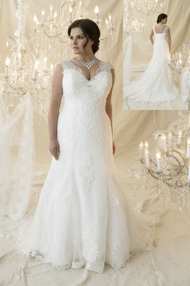 plus size wedding dress, plus size, callista bridal