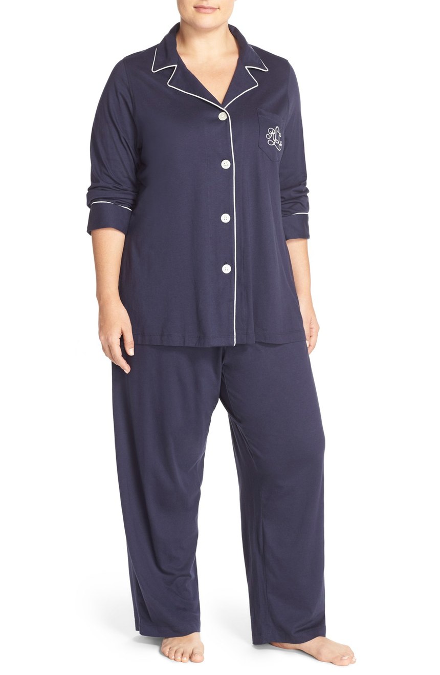Anniversary Sale Lauren Ralph Lauren Knit Pajamas (Plus Size) (Online Only)