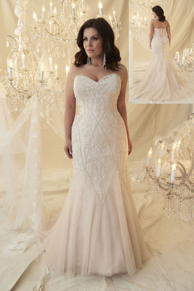 plus size wedding dress, plus size, callista bridal