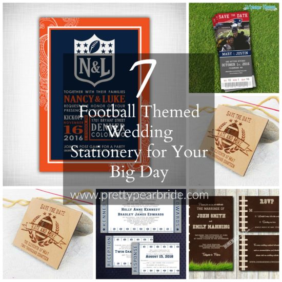 WEDDING TIP THURSDAY | Touchdown! 7 Football Themed Wedding Stationery for Your Big Day | Pretty Pear Bride 