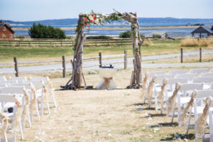wedding ceremony, sand ceremony, wedding arch