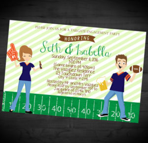 WEDDING TIP THURSDAY | Touchdown! 7 Football Themed Wedding Stationery for Your Big Day | Pretty Pear Bride