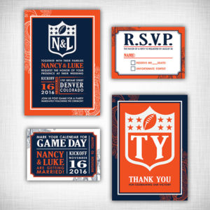 WEDDING TIP THURSDAY | Touchdown! 7 Football Themed Wedding Stationery for Your Big Day | Pretty Pear Bride