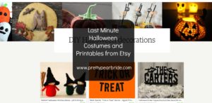 LIFESTYLE | Last Minute Halloween Costumes and Printables from Etsy | Pretty Pear Bride