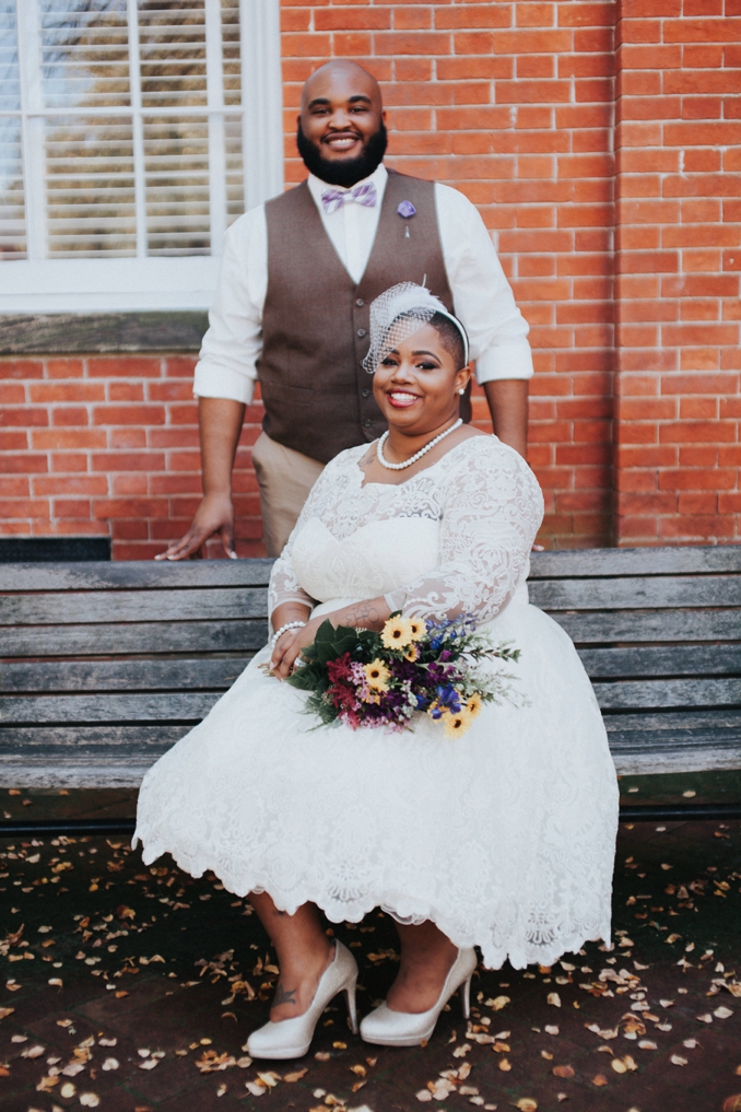 REAL WEDDING | Purple and Gold Annapolis Courthouse Wedding | Jeff Thatcher Photography