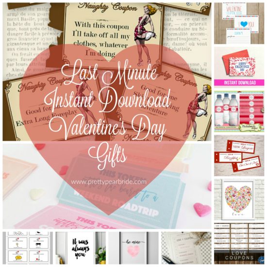 MUST HAVE MONDAY | Last Minute Instant Download Valentine's Day Gifts | Pretty Pear Bride 